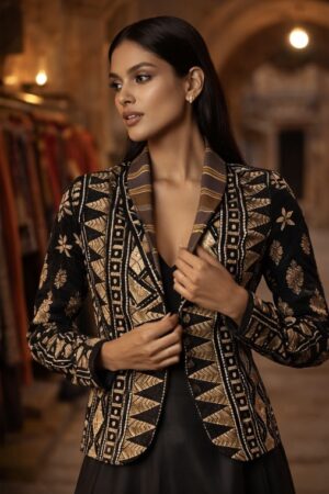स्वर्णरेखाशिल्प जाकेट् / Svarna-Rekha Artisan Jacket